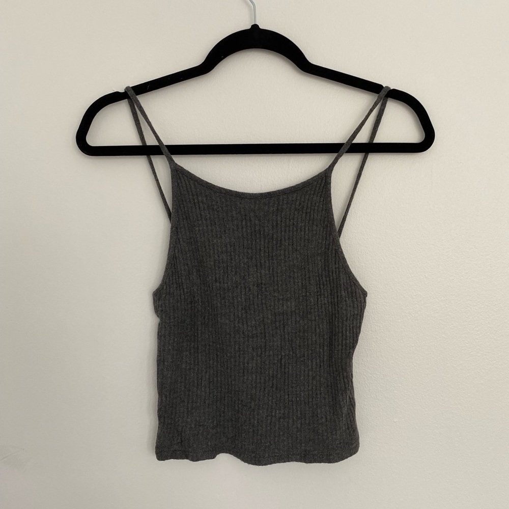 Brandy Melville grey crop top